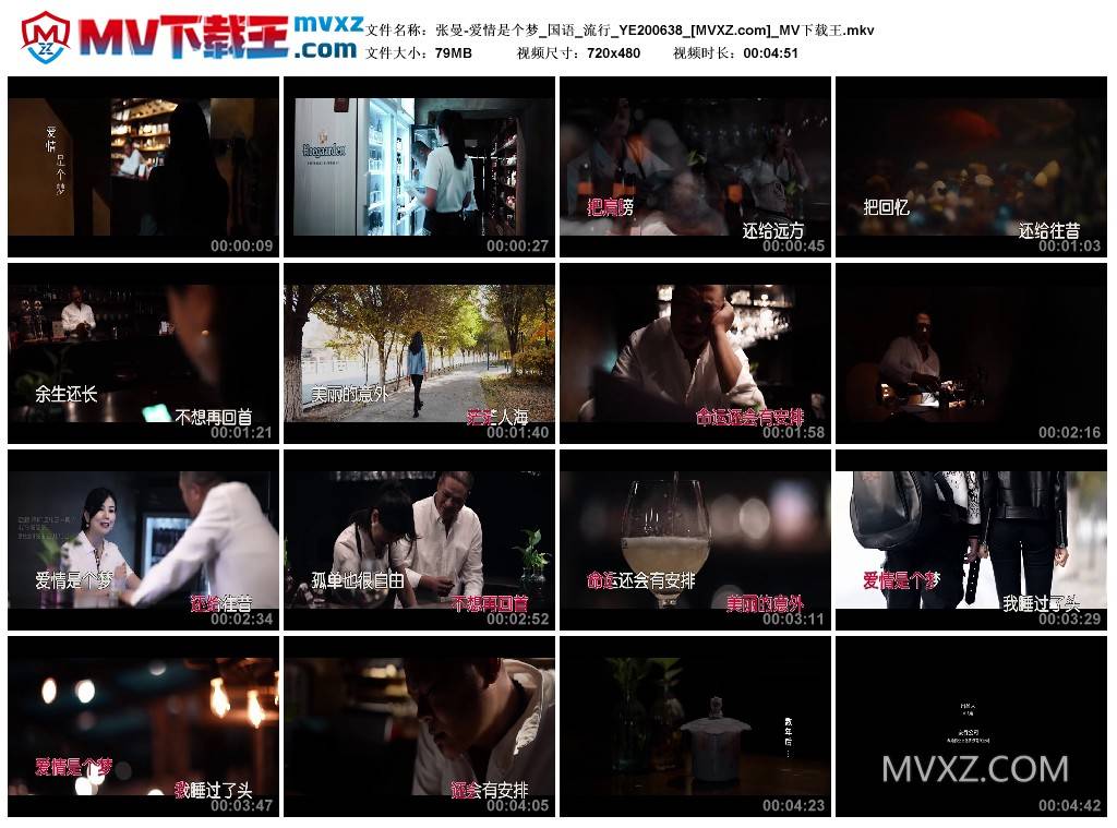 张曼-爱情是个梦_国语_流行_YE200638